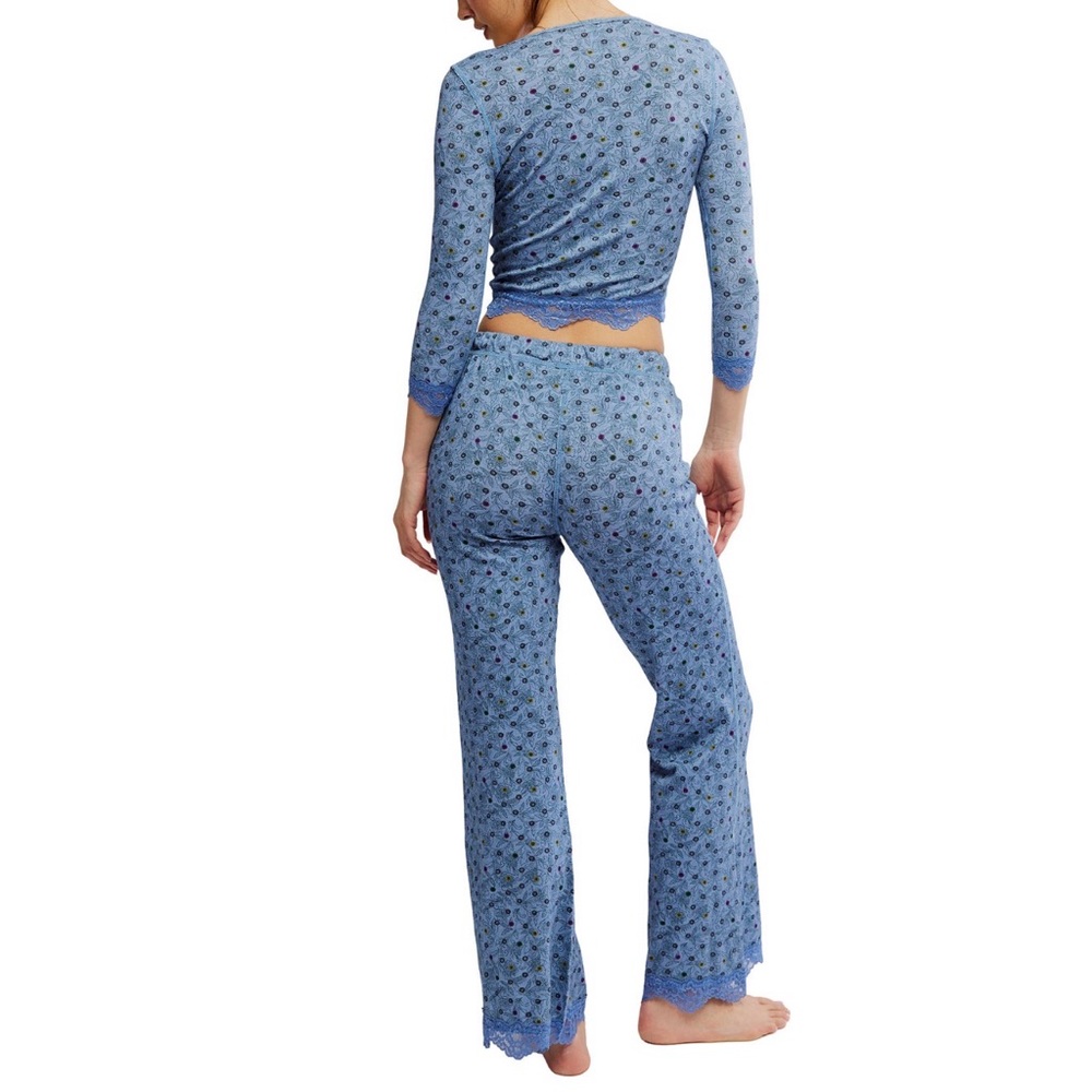 Free People Intimately Stolen Dance Classic Fit Pajama Set L NWT - Picture 3 of 7